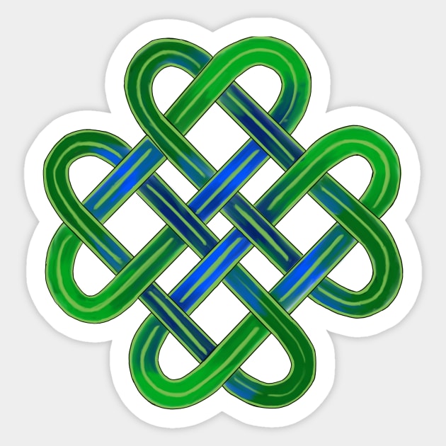 Celtic Knot Heart Cross Sticker by laceylschmidt